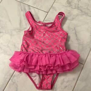 Janie and Jack size 4 Pink Ruffled Swimsuit for Kids